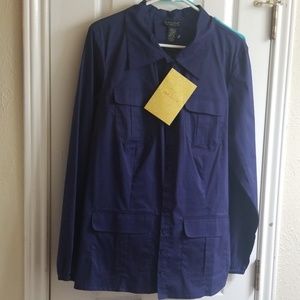 Navy blue Dialogue blouse from QVC